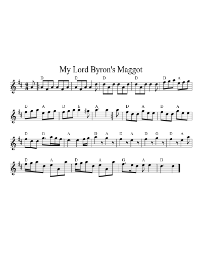 My Lord Byron's Maggot (Version 2)