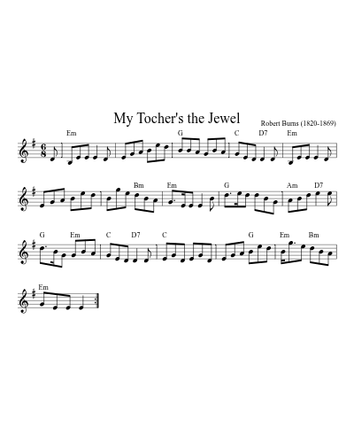 My Tocher's the Jewel (Version 5)