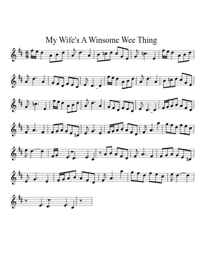 My Wife's A Winsome Wee Thing