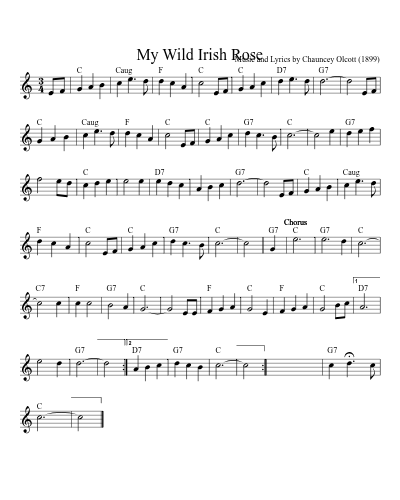 My Wild Irish Rose (Version 2)