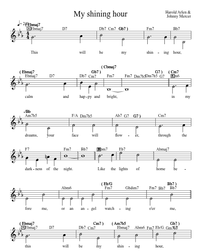 My shining hour preview