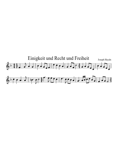 Einigkeit und Recht und Freiheit (Version 4) preview