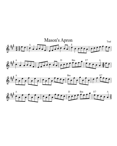 Mason's Apron (Neffa 2021 Fo Tunes)