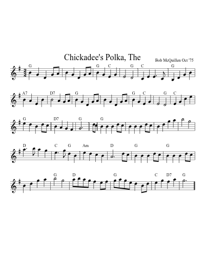 Chickadee's Polka, The
