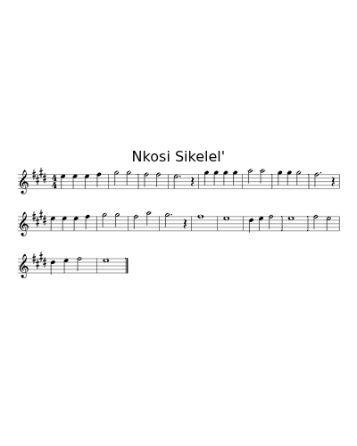 Nkosi Sikelei preview
