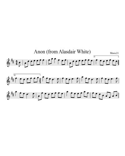 Anon (from Alasdair White)