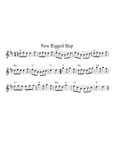 Chorus Jig (N E F R T) sheet music preview