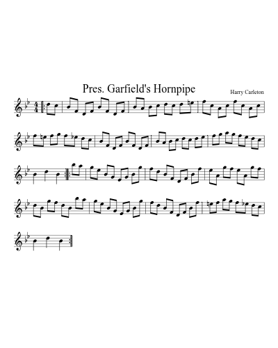 Pres. Garfield's Hornpipe (N E F R X)