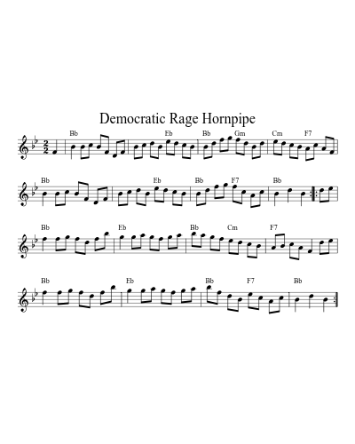 Democratic Rage Hornpipe (N E F R X) preview
