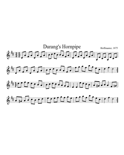 Durang's Hornpipe (N E F R X)