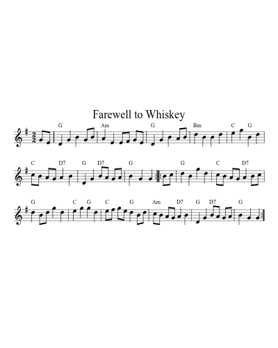 Farewell To Whiskey (N E F R X)