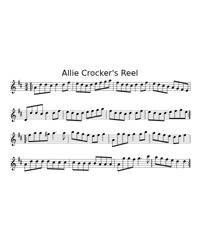 Allie Crocker's Reel (N E F R X)