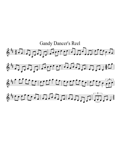 Gandy Dancer's Reel (N E F R X)