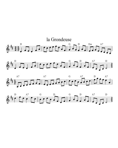 la Grondeuse (N E F R X)