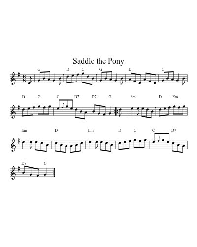 Saddle the Pony (N E F R X) preview