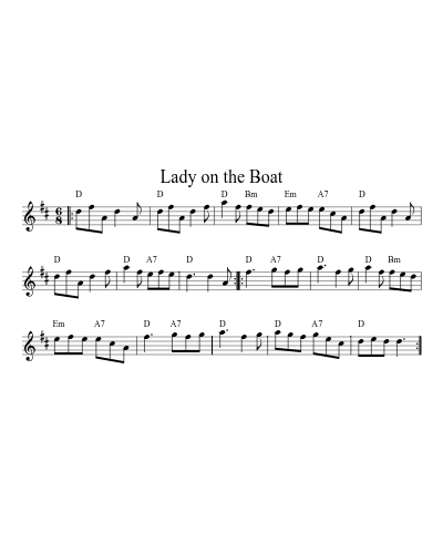 Lady on the Boat (N E F R X)