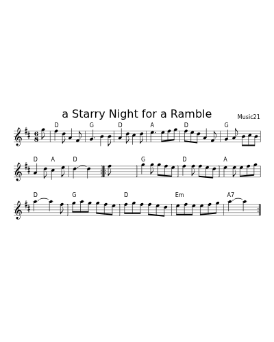 a Starry Night for a Ramble (N E F R X)