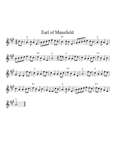 Earl of Mansfield (N E F R X)