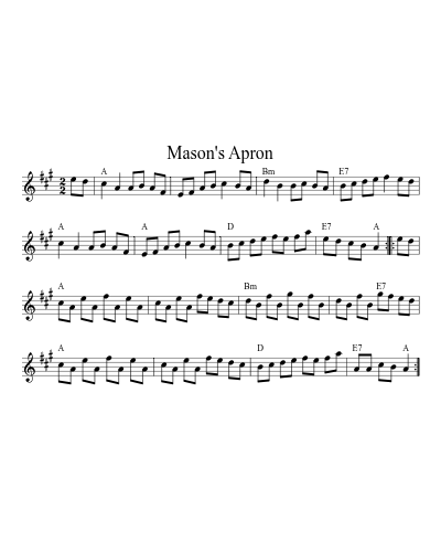 Mason's Apron (N E F R X) preview