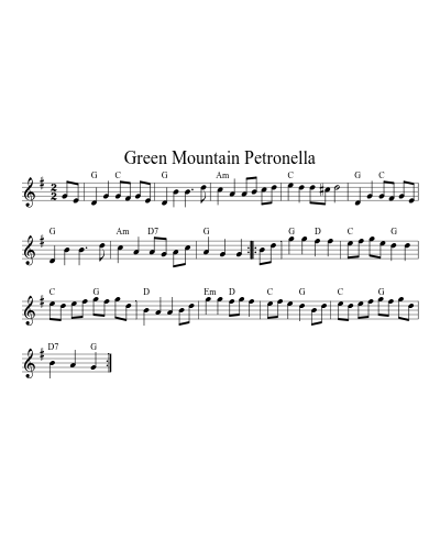 Green Mountain Petronella (N E F R X)