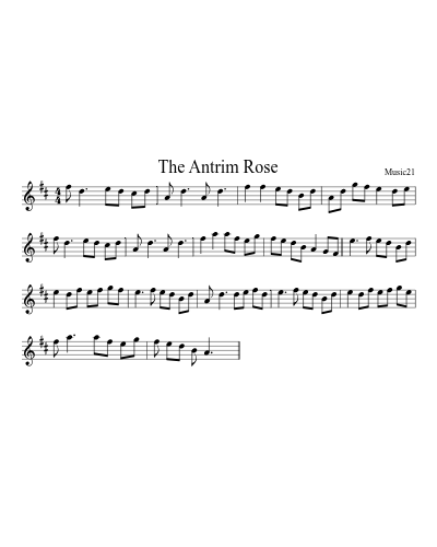 The Antrim Rose sheet music preview