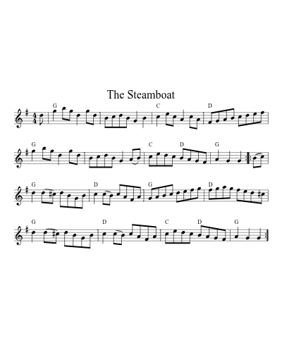 The Steamboat sheet music preview