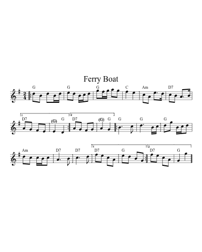 Ferry Boat (Version 5)