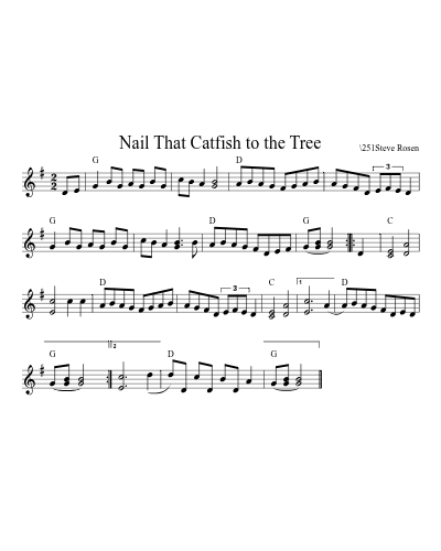 Nail That Catfish to the Tree (Version 11)