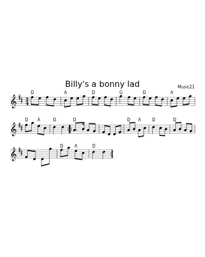 Billy's a bonny lad