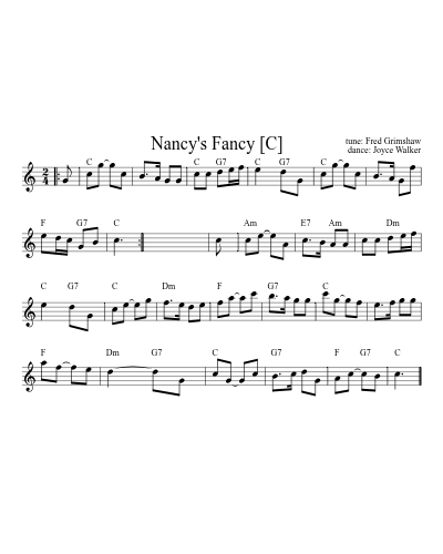 Nancy's Fancy   (G)
