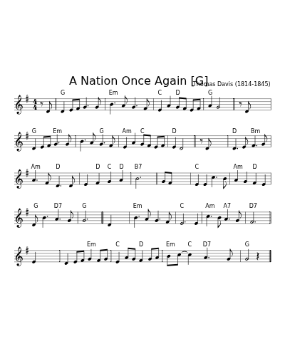 A Nation Once Again   [G]