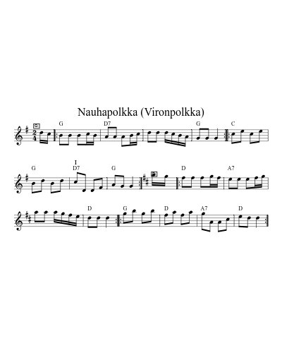 Nauhapolkka (Vironpolkka) (Version 4)