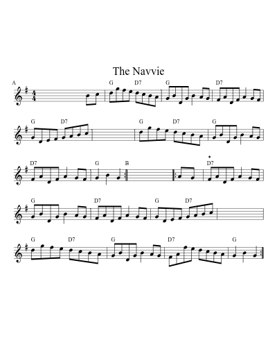 The Navvie (Version 2) sheet music preview