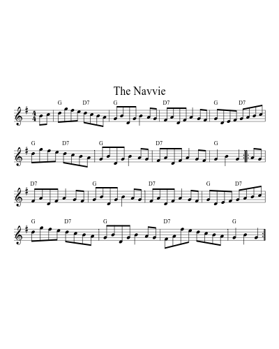 The Navvie (Version 3) sheet music preview