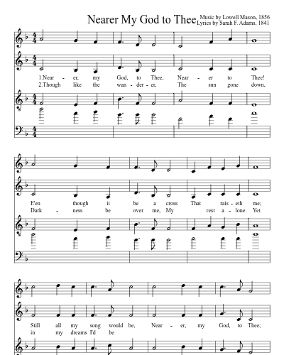 Nearer My God to Thee (Version 2)