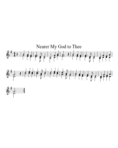 Nearer My God to Thee (Version 3)