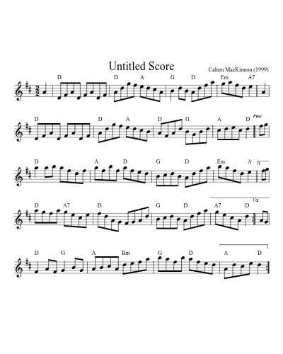 Nessies Neuk sheet music preview