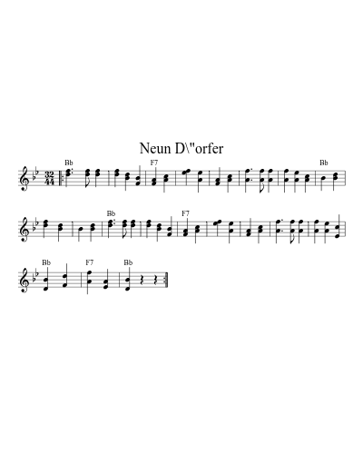 Neun D\"orfer (Version 2)