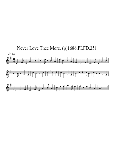 Never Love Thee More. (p)1686.PLFD.251