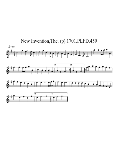 New Invention,The. (p).1701.PLFD.459