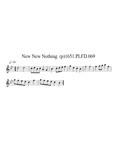 New New Nothing. (p)1651.PLFD.069