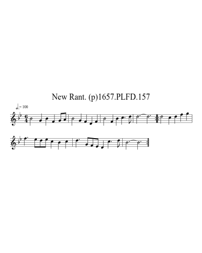 New Rant. (p)1657.PLFD.157