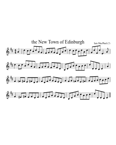 The New Town of Edinburgh (Version 6)