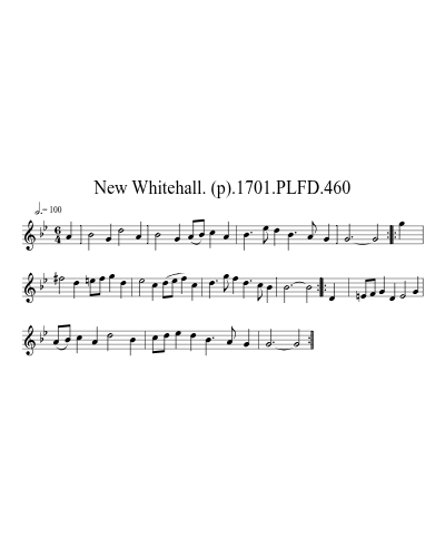 New Whitehall. (p).1701.PLFD.460