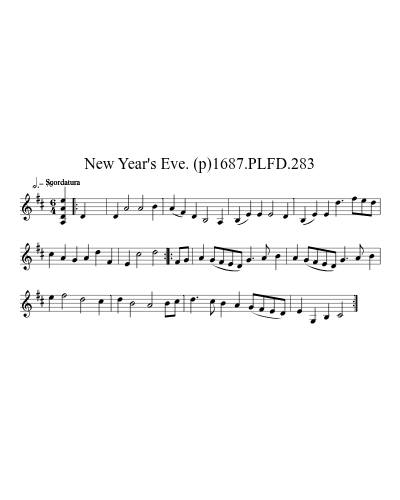 New Year's Eve. (p)1687.PLFD.283