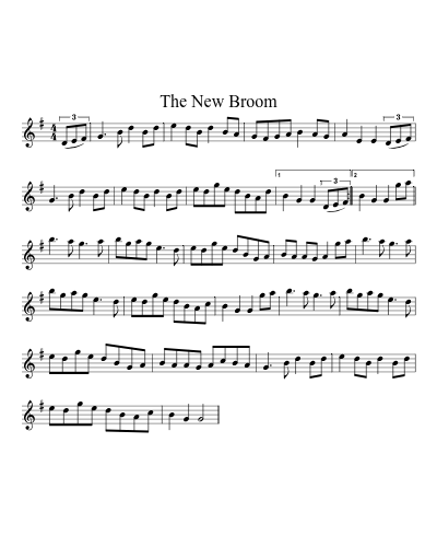 The New Broom sheet music preview