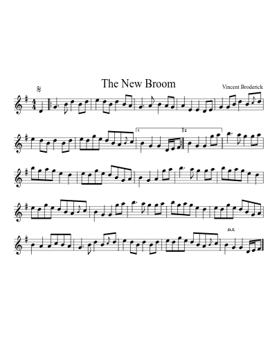 The New Broom (Version 2) sheet music preview