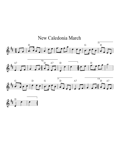 New Caledonia March (Version 2)