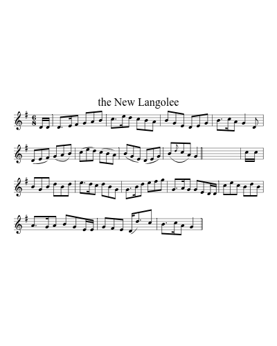 The New Langolee (Version 3) sheet music preview