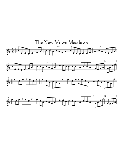 The New Mown Meadows (Version 2)